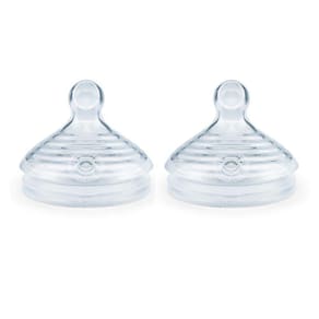 Kit 2 Bicos Para Mamadeira Smart Flow 6m+ Fluxo Médio - NUK
