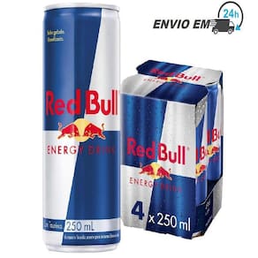 Pack 4 Bebidas Energéticas Redbull Brasileiro