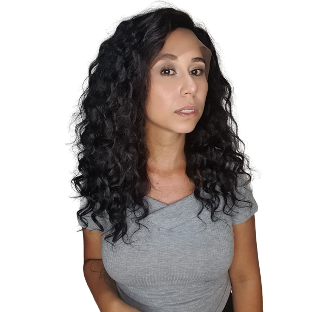 Full lace ondulada cabelo humano Mane Concept 55 cm