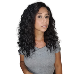 Full lace ondulada cabelo humano Mane Concept 55 cm