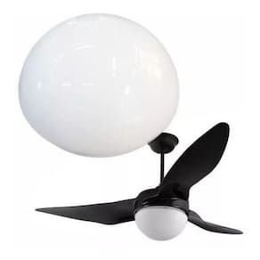 Globo Lustre Vidro Ventilador Teto Aliseu Terral