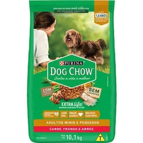 Ração Cães Adultos Dogchow Racas Pequenas 10,1Kgs