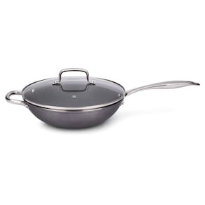 Wok Antiaderente Brinox Ceramic Life Unique Indução 3L Cinza