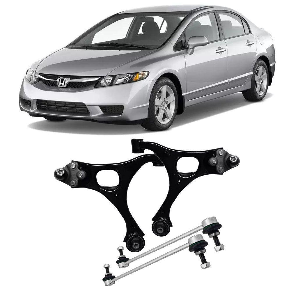 Bandeja + Bieleta Honda New Civic Dianteira 2006 Até 2011 O Par