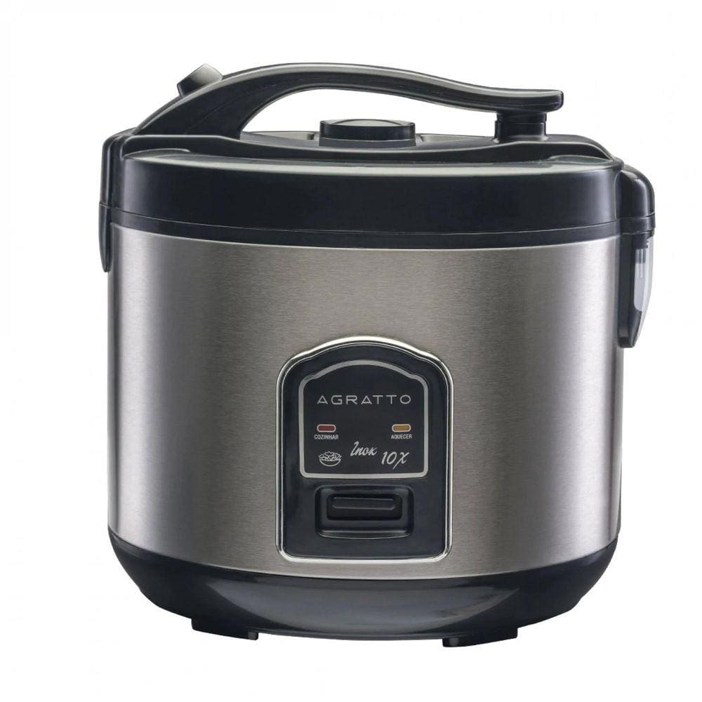 Panela Elétrica de Arroz e Legumes Agratto Inox 10 xícaras