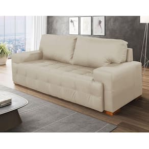 Sofá 4 Lugares 230cm Roma Scala Decor Bege