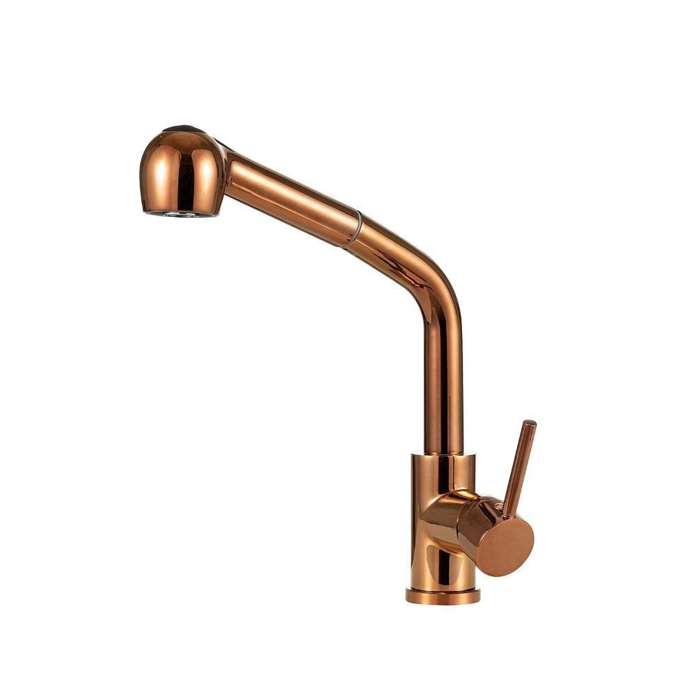 Torneira Para Cozinha Gourmet Misturador Monocomando Capibaribe Pingoo.casa - Dourado Rose