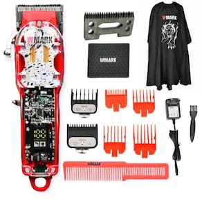 Maquina De Cortar Cabelo Wmark Ng 409 Lamina Vazada Com Capa
