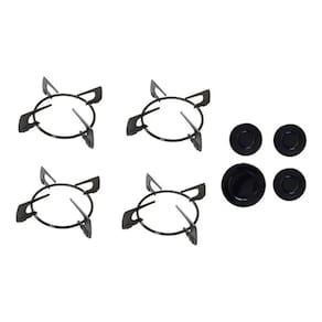 Kit Tampa + Grelha Peças Cooktop Fogão Fischer 4 Bocas