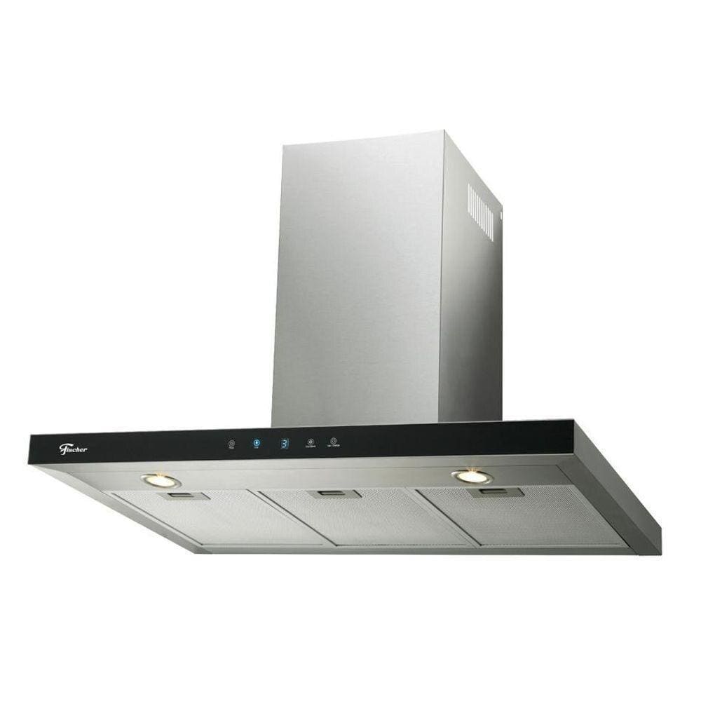 Coifa De Parede Fischer Infinity 90 Cm Vidro Digital 220V