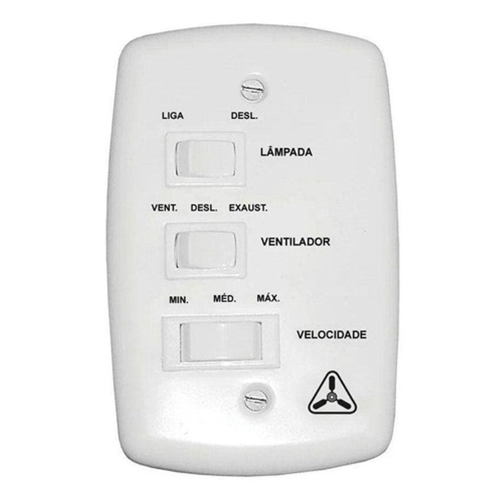 Chave 3 Velocidades C/ Capacitor 3+7uf 127v 250v Venti Delta