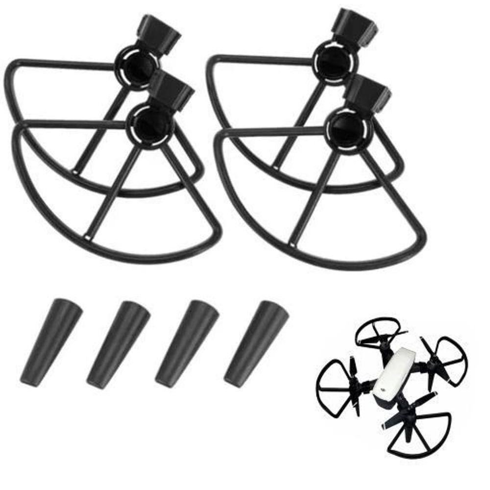 Jogo 4 Protetor Helice Suporte Trem Pouso Drone Dji Spark