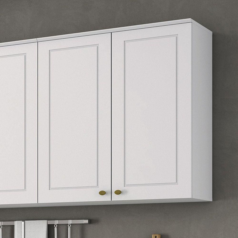 Armário Aéreo 2 Portas 80cm Emily Henn Branco HP
