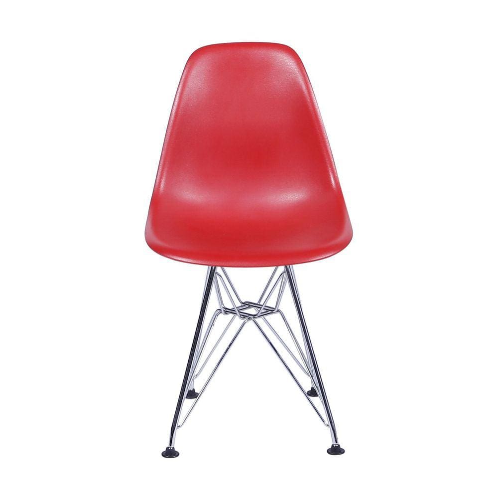 Cadeira DKR com Base de Metal OR Design Vermelho