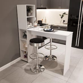 Bancada Gourmet 5 Nichos Ville drd Móveis Branco Perfect Wood