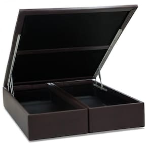 Base Baú Corino Casal 138x188x39cm Ortobom Marrom