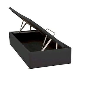 Base Baú Phy Corino Solteiro 88x188x39cm Ortobom Cinza