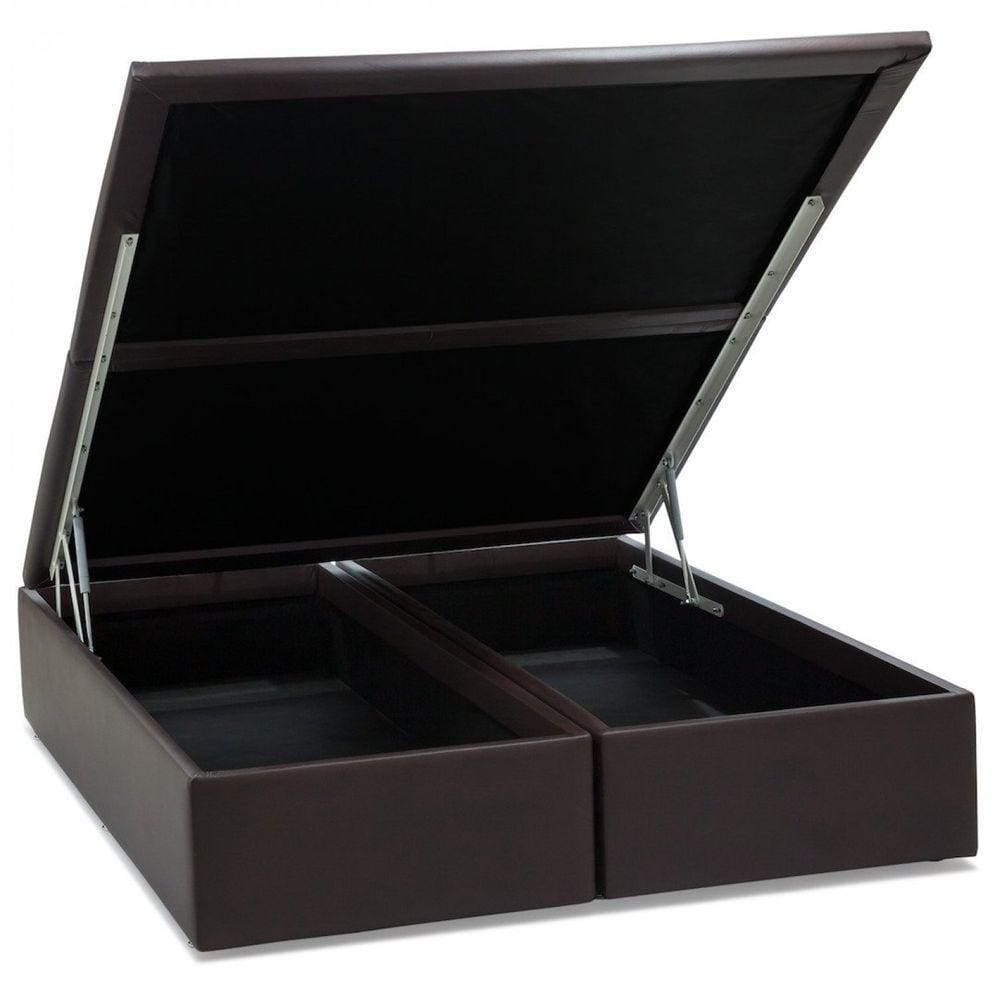 Base Baú Physical Corino Queen 158x198x39cm Ortobom Marrom
