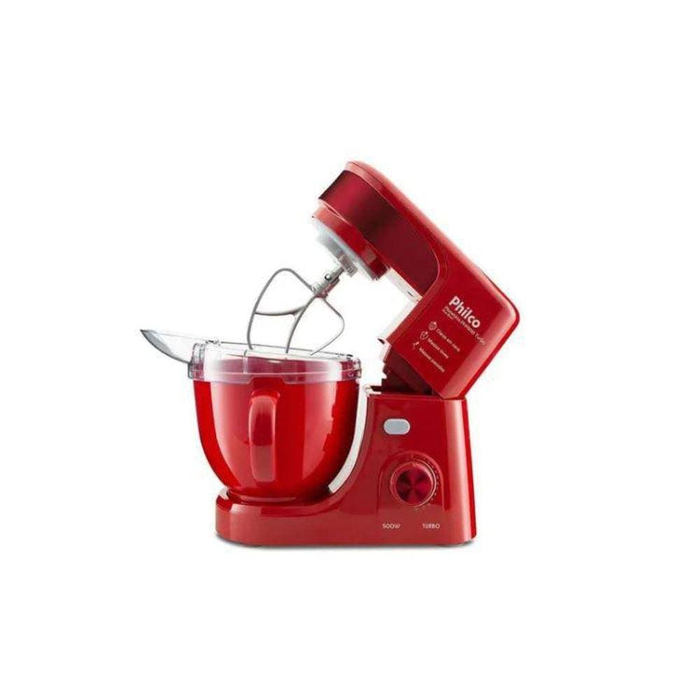 Batedeira Planetária Philco 500W Php500 Turbo Vermelho 127V