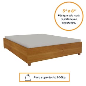 Cama Box Casal Mônaco Tcil Móveis Cinamomo