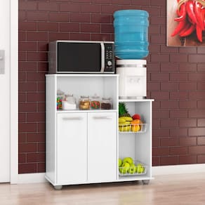 Armário Multiuso Fruteira 2 portas Sollys Poliman Branco