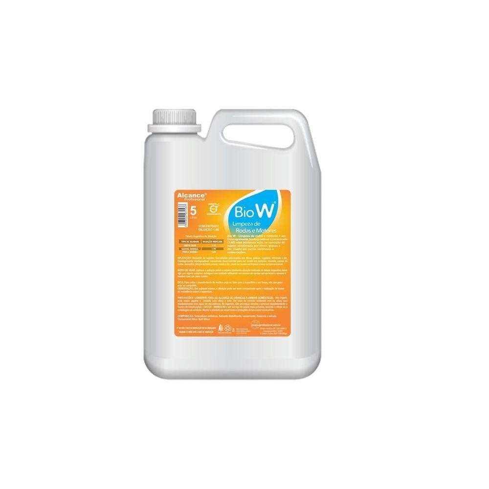 Bio W Rodas E Motores 5 Litros Diluição Até 1:60 Alcance