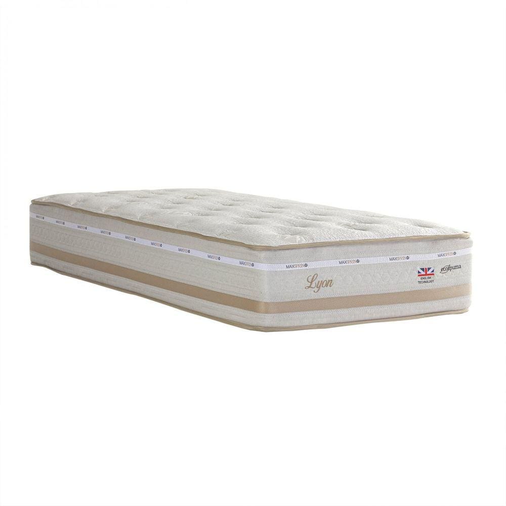 Colchão Mola Maxspring 880x1880x310 mm ULP Lyon Maxspring ONE S.pillow Herval Bege