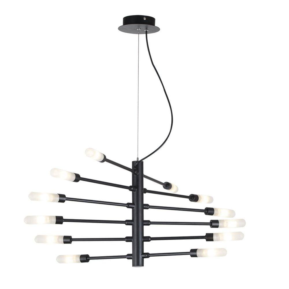 Pendente Bivolt 104cm Neo Bella Iluminação Preto/Branco