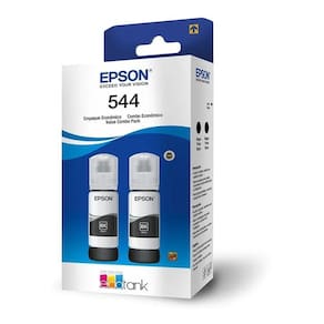 Kit 2 Garrafas De Tinta Epson 544 Para Impressora Refil Preto T544120-2p