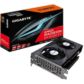 Placa De Vídeo Gigabyte Amd Rx6500Xt E - 4Gb, Gddr6, 128Bits