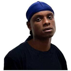 Durag Preta Veludo Hip Hop Rapper Touca Wave Original Waves