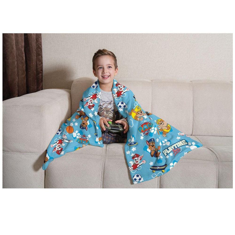 Manta Fleece Infantil Patrulha Canina Menino 1,25M X 1,50M