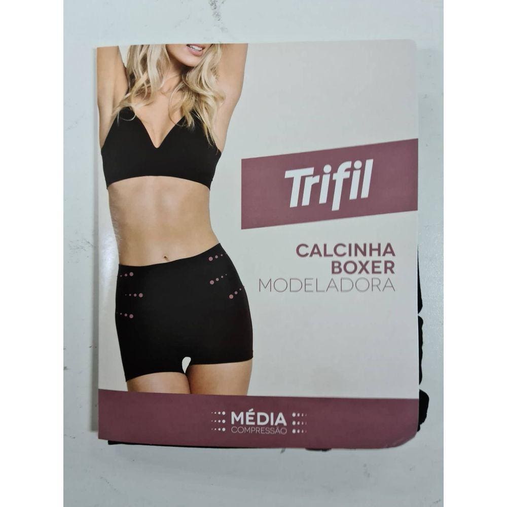 Calcinha Boxer Modeladora Media Compressão Trifil 3519