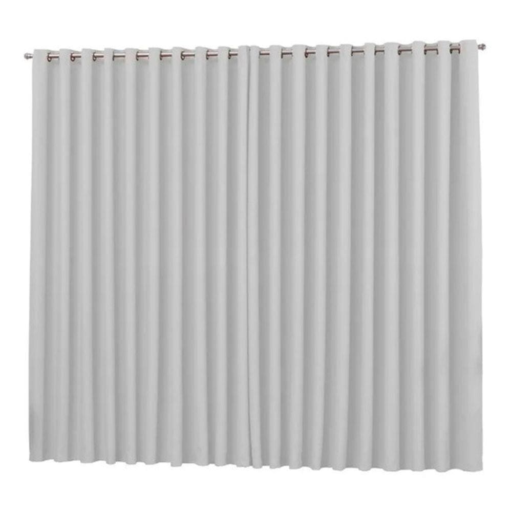 cortina para sala quarto tecido blackout branco 4,00x2,50