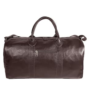 Mala de Bordo Bolsa de Viagem de Couro Legítimo Espaçosa