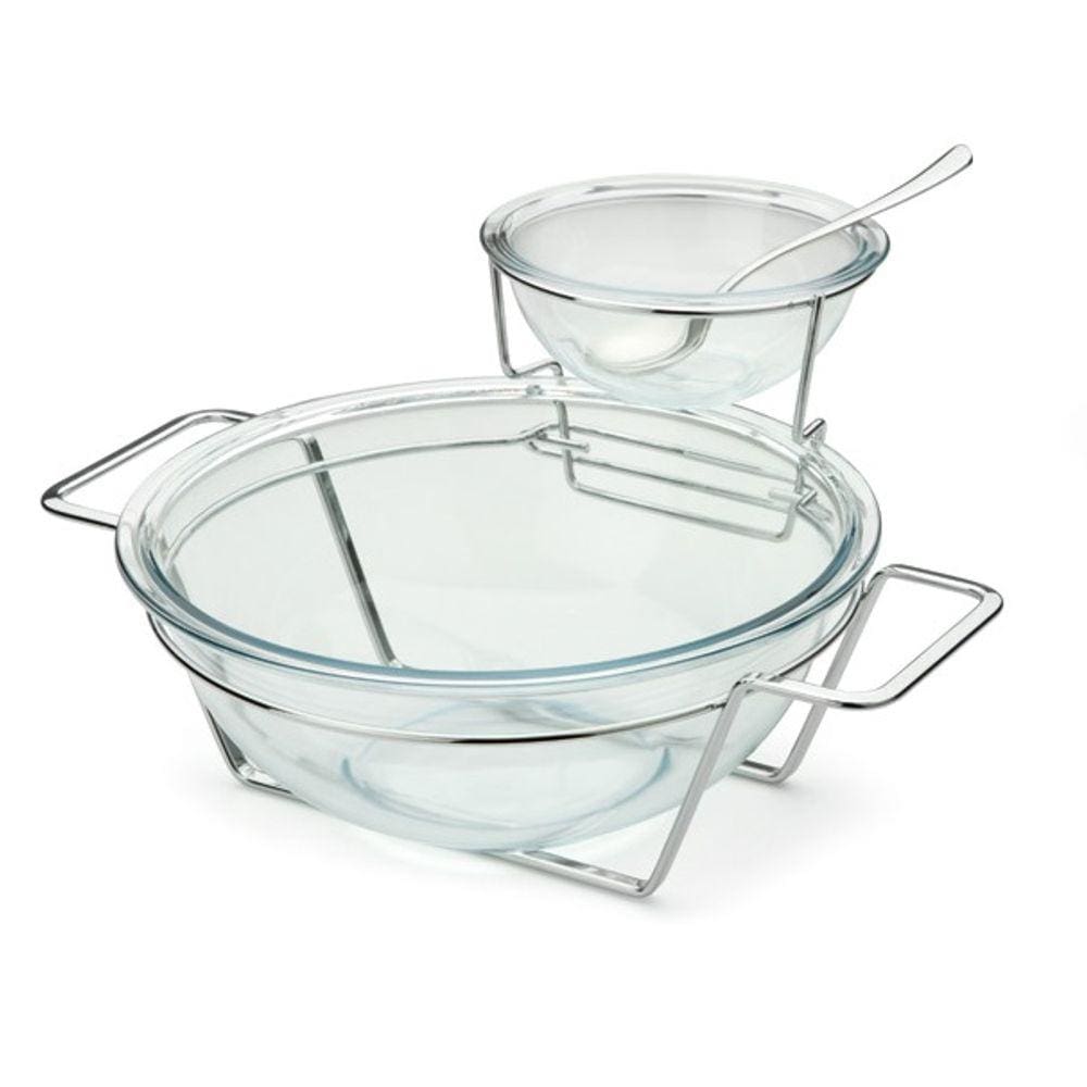 Serviço para salada linha Andrea 5 peças Forma Inox