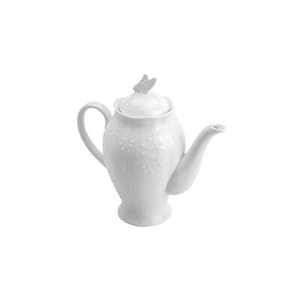 Bule De Porcelana New Bone Butterfly Flower 1L Lyor