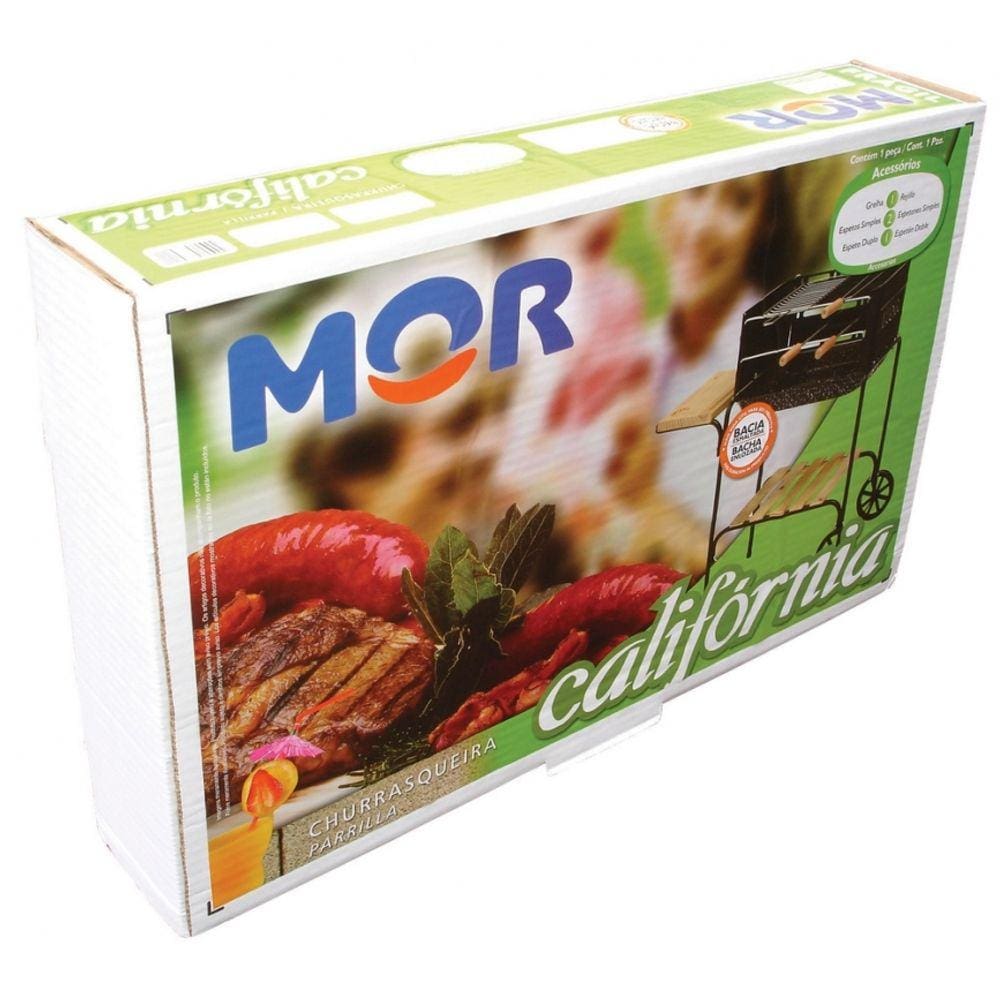 Churrasqueira Califórnia Esmaltada-MOR-82x38,5cm/Alt. 75cm