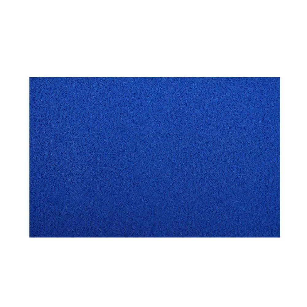 Capacho Vinil Silver Base Fundida 10mm 1,20x12m Kapazi Azul royal