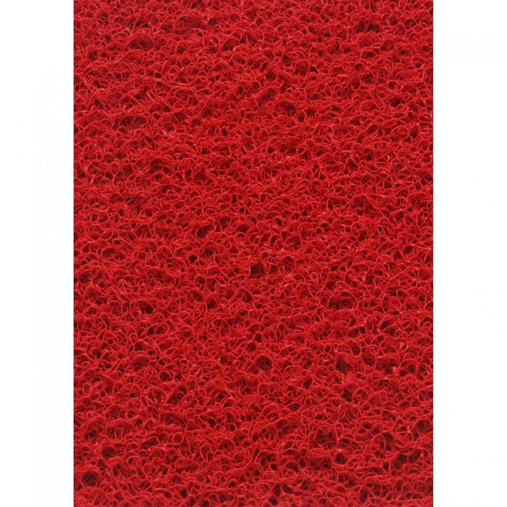 Capacho Vinil Silver Base Fundida 10mm 1,20x12m Kapazi Vermelho