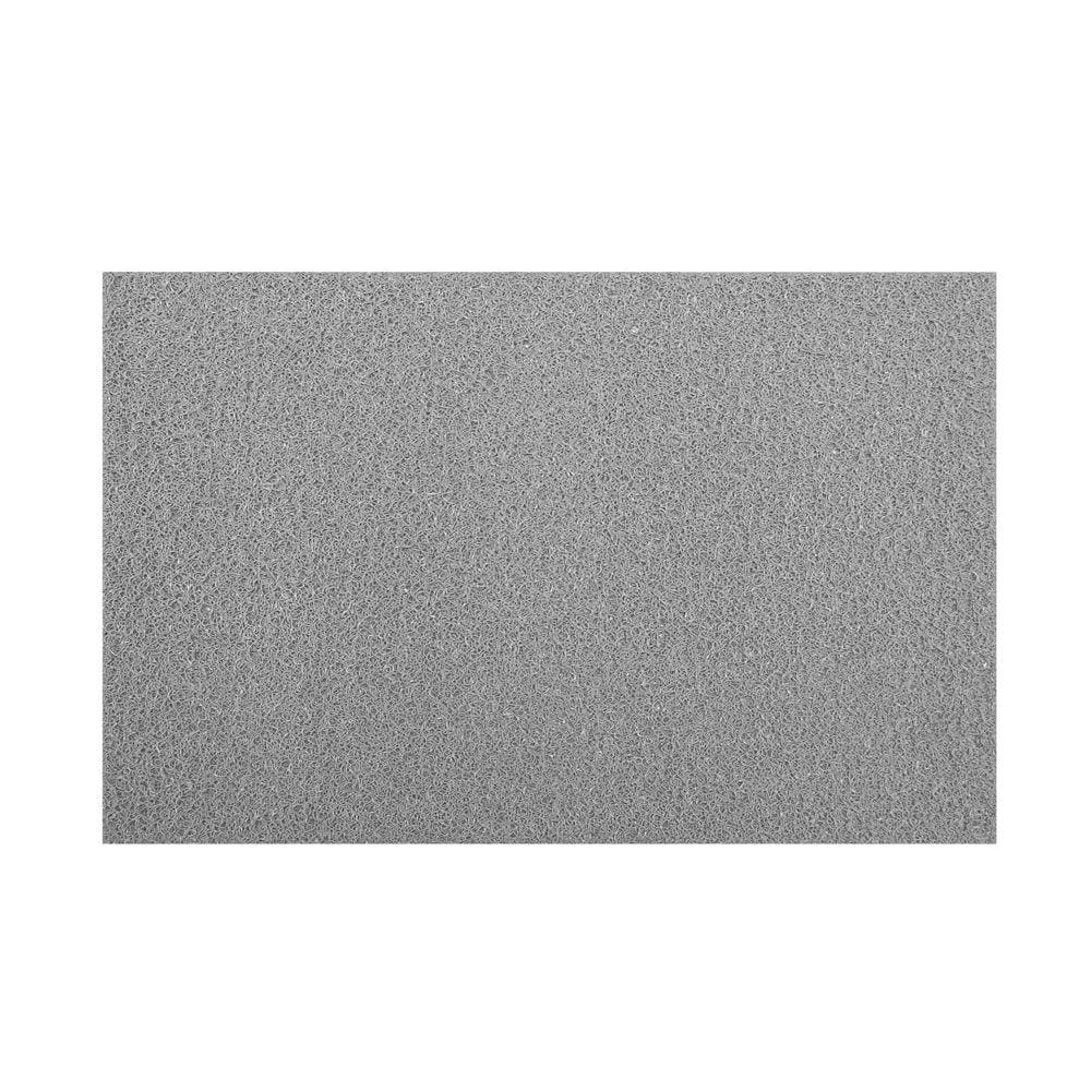 Capacho Vinil Silver Base Fundida 10mm 1,20x12m Kapazi Cinza