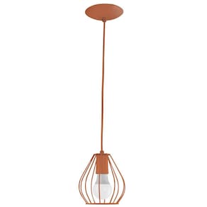 Lustre Pendente Cebola Aramado Cobre Maravilhoso