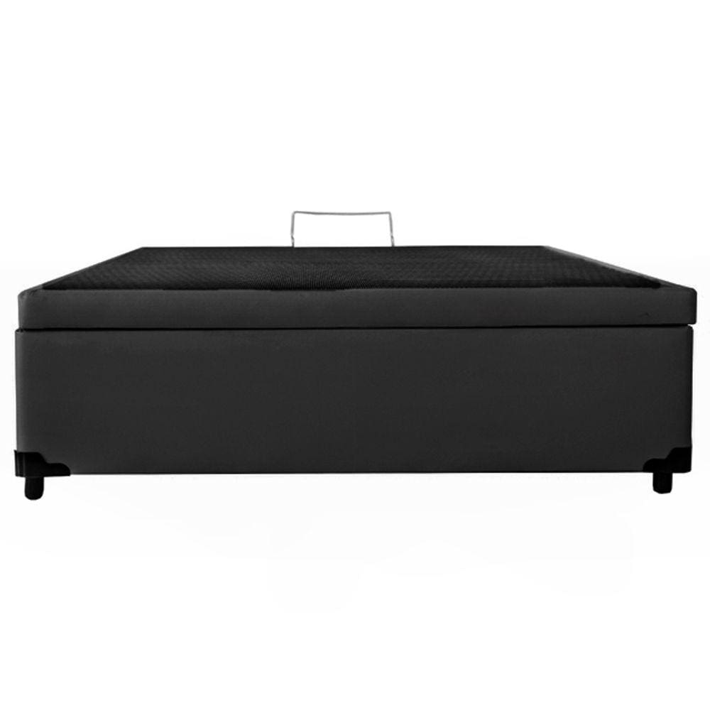 Cama Box Baú Casal Preto 138x188x35