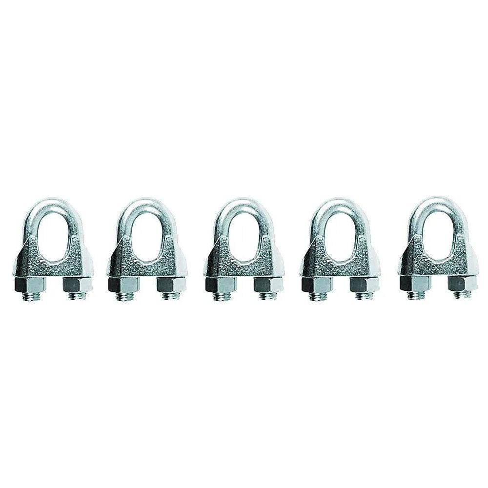 Kit 5 Grampo U Clips para Cabo de Aço Pesado Galvanizado 7/8” - Starfer