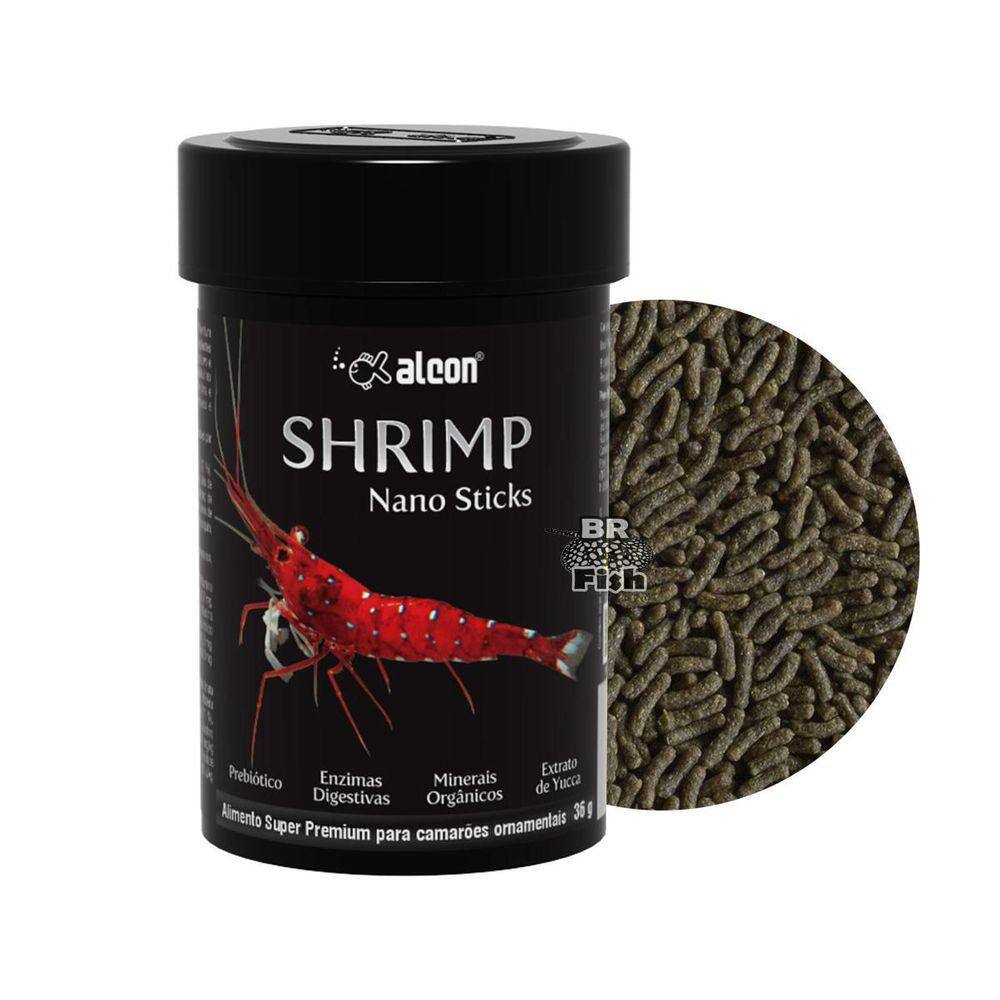 Ração Alcon Shrimp Sticks Camarão Caridina Neocaridina 36G