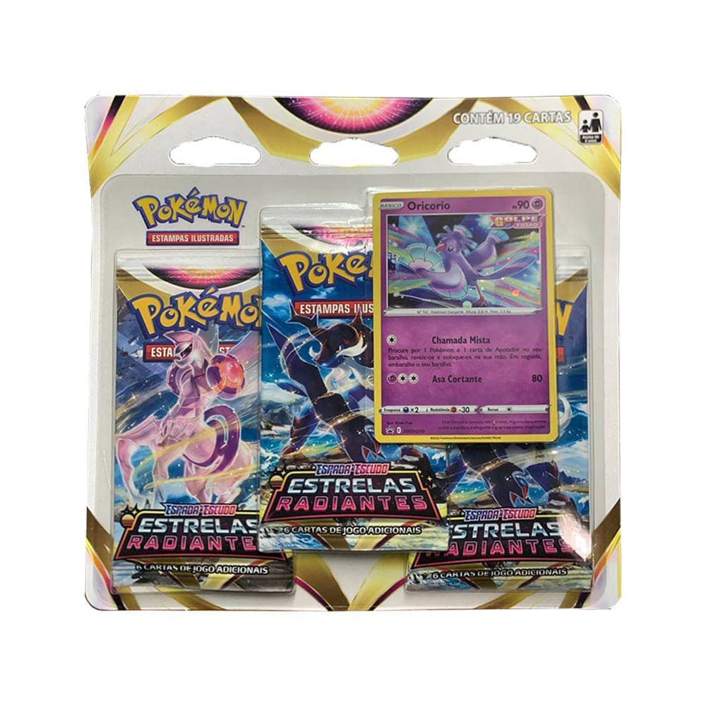 Blister Triplo Pokémon Espada e Escudo 13: Realeza Absoluta - Cinderace