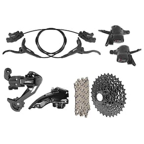 Kit Transmissão 24V Câmbios Freios Alavanca Cassete Corrente