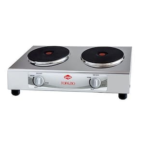 Fogão Elétrico Topazio 2 Bocas Inox Layr Inox 220v