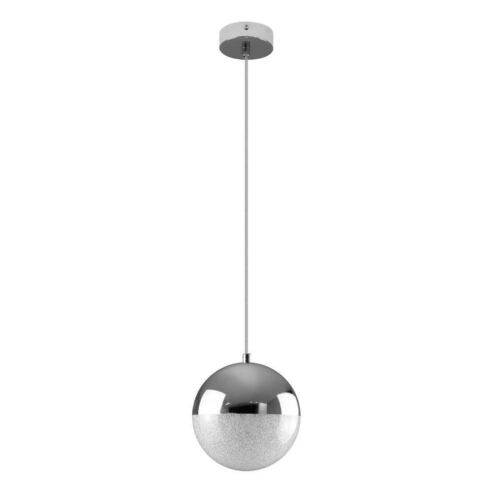 Pendente Poppy Cromado Globo 12cm + 1X G9 BQ ZR138 Starlux ST2604