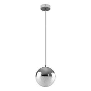 Pendente Poppy Cromado Globo 12cm + 1X G9 BQ ZR138 Starlux ST2604